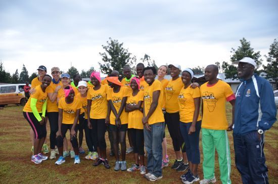 Maisha's Run for Life runners at Rift Valley Marathon