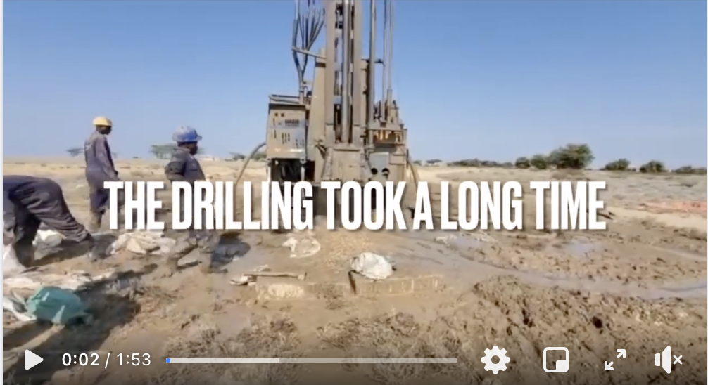The drilling took time…